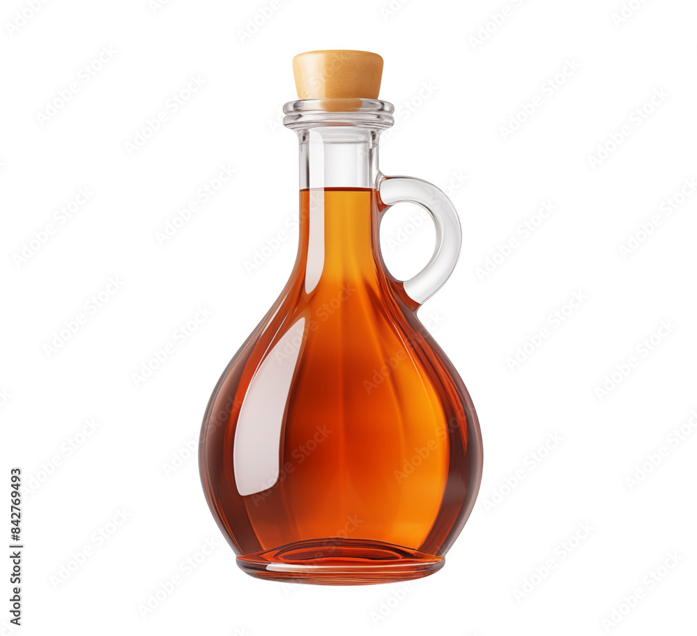 Indulge in the rich allure of amber colored maple syrup, beautifully encased in a glass bottle, ready for delightful consumption and culinary pleasure. Indulge in the rich allure of amber colored maple syrup, beautifully encased in a glass bottle, ready for delightful consumption and culinary pleasure.
