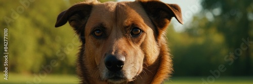 A sprightly papillon leaping over a small creek during a hike in the mountains