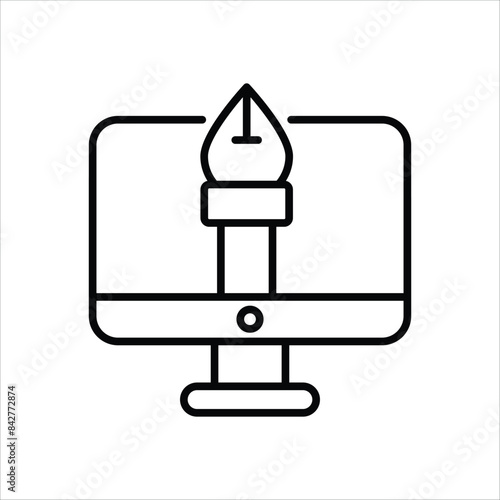 Digital Art vector icon