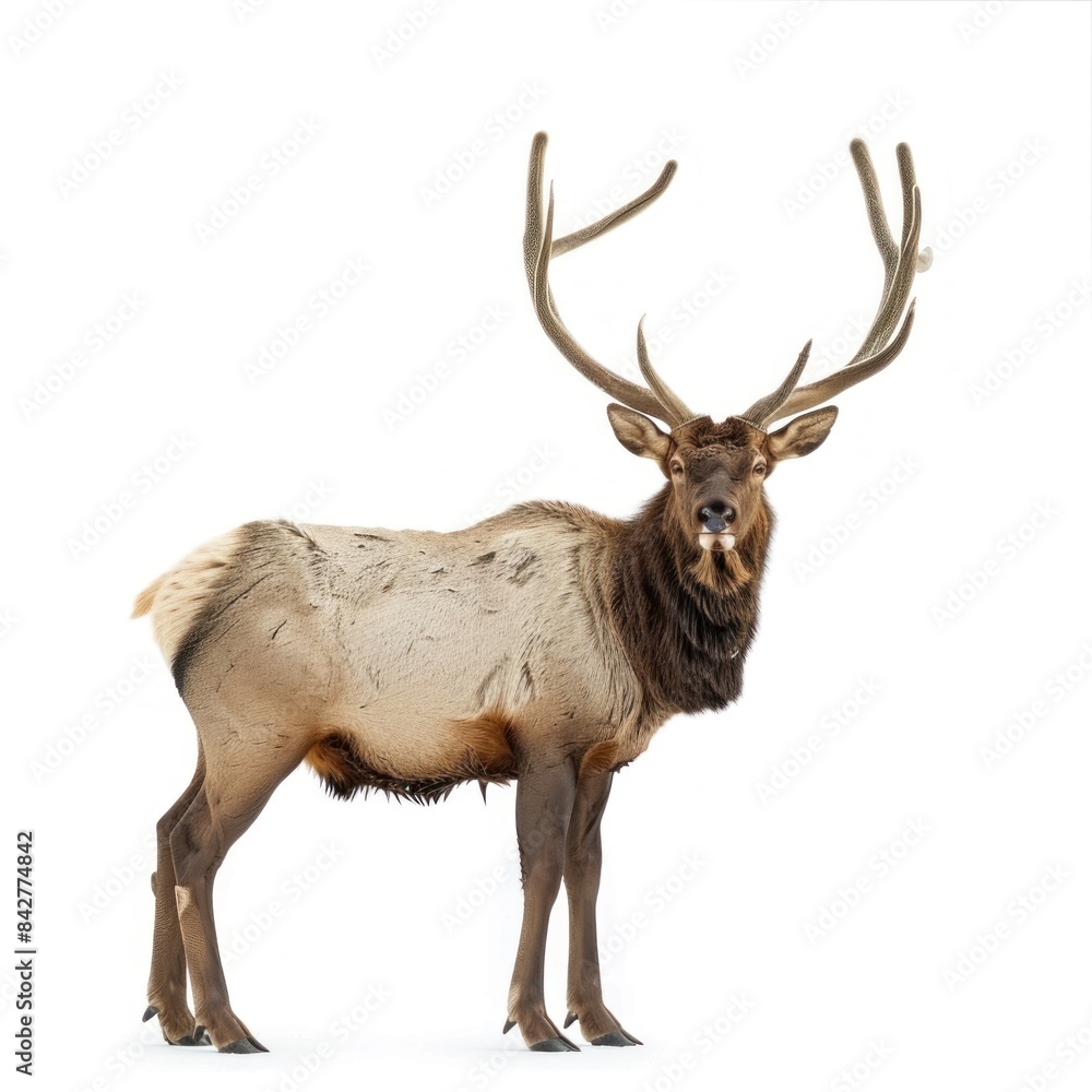 Elk isolated on white background Elk isolated on white background