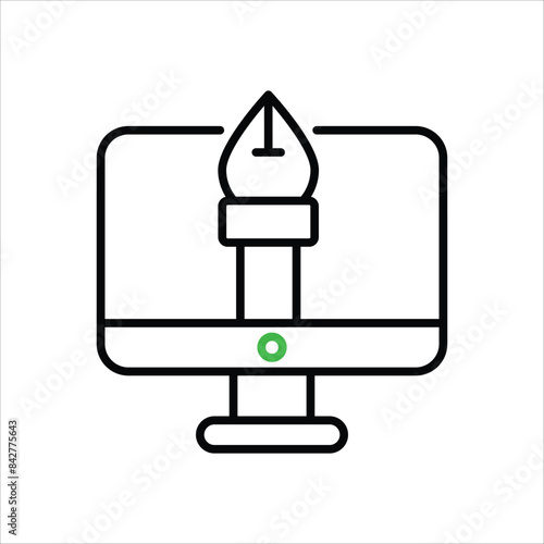 Digital Art vector icon