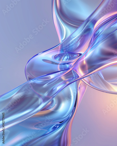 an ultrarealistic abstract holographic © stock1