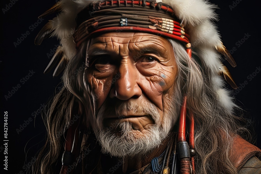 portrait of american indian portrait of american indian