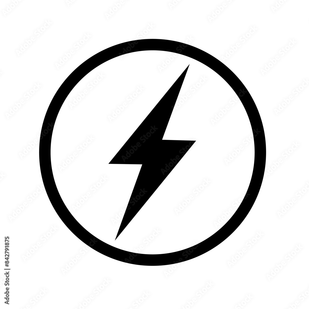 thunder icon vector with simple design.lightning icon thunder icon vector with simple design.lightning icon