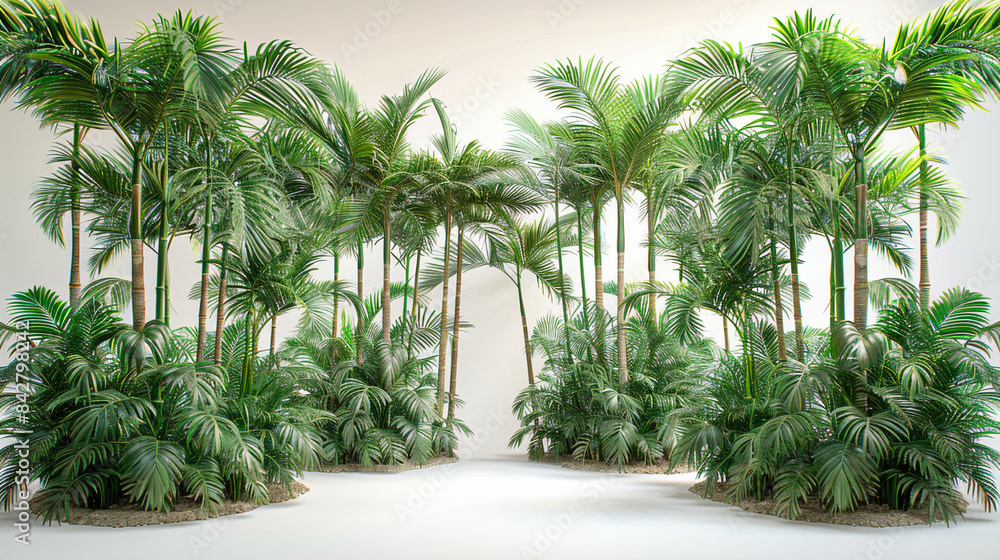 Fototapeta premium palm tree in the garden