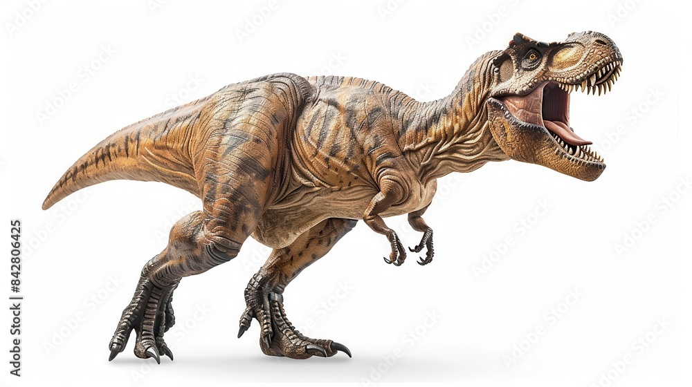 fierce tyrannosaurus rex on white background prehistoric predator ai generated illustration fierce tyrannosaurus rex on white background prehistoric predator ai generated illustration