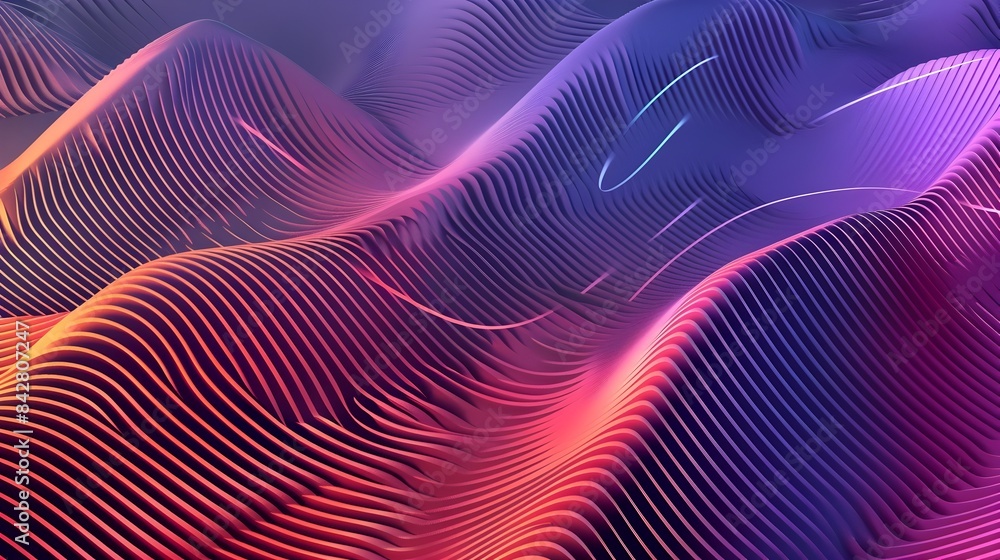 Gradient Waves and Geometric Shapes Forming Innovative Background Gradient Waves and Geometric Shapes Forming Innovative Background