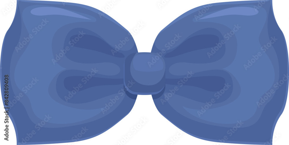 Classic blue bow tie, representing style and elegance for special occasions Classic blue bow tie, representing style and elegance for special occasions