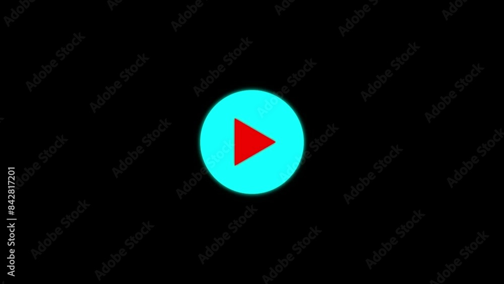 Play button. Video play icon, video symbol on black background. The play icon. Play button. Video play icon, video symbol on black background. The play icon.