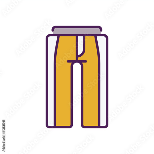Trousers vector icon