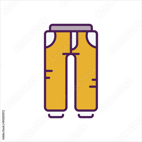 Trousers vector icon