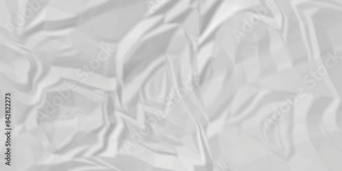 White fabric background. white crumpled paper background texture pattern overlay. wrinkled high resolution arts craft and Seamless white crumpled paper.	