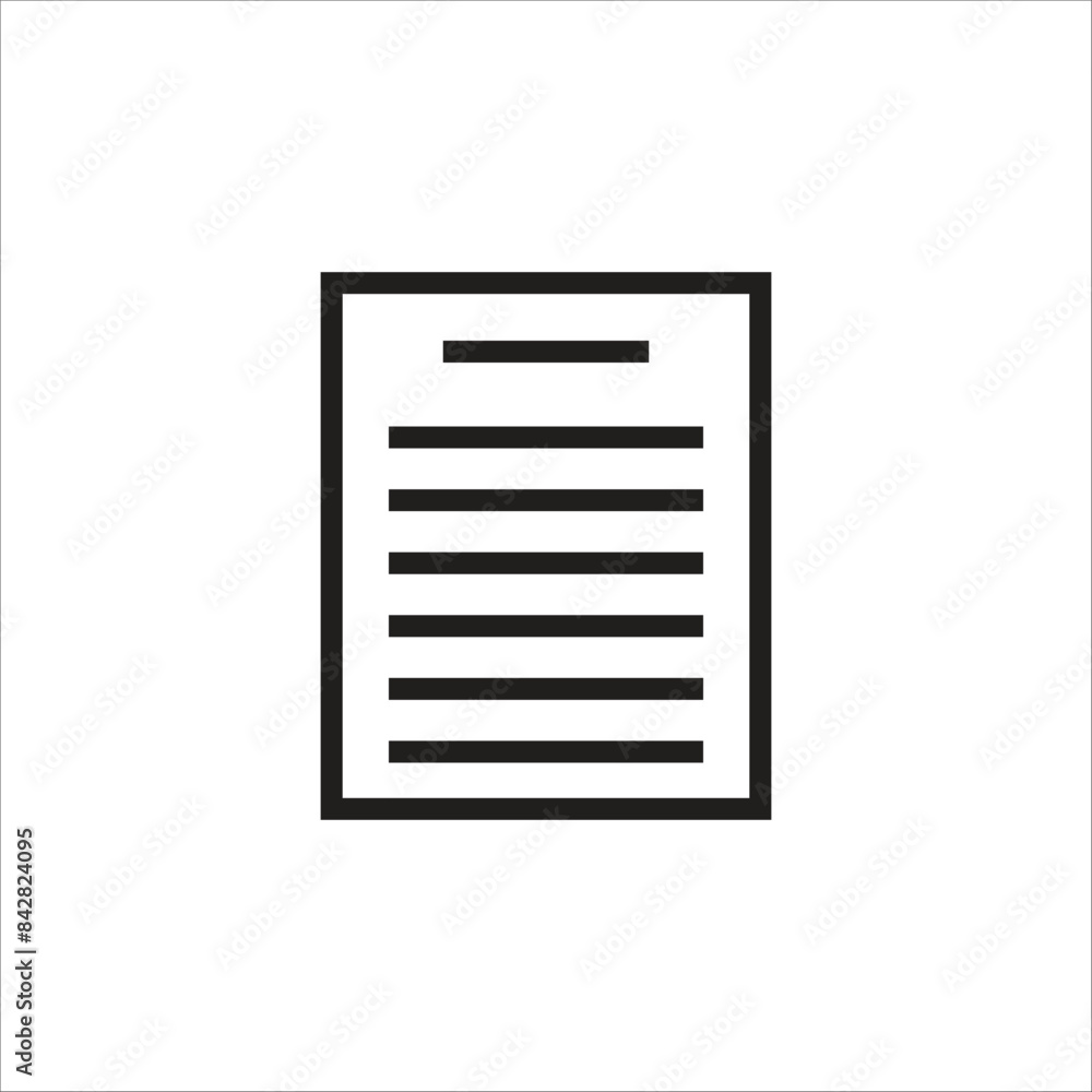 paper vector icon line template paper vector icon line template