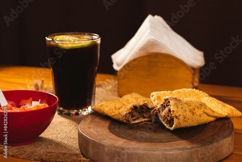 beer and snacks, Fried pastry