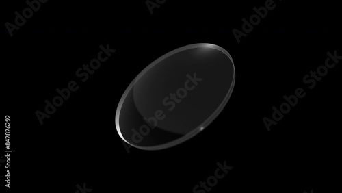 glass lens eyewear technology concept 3D animation video