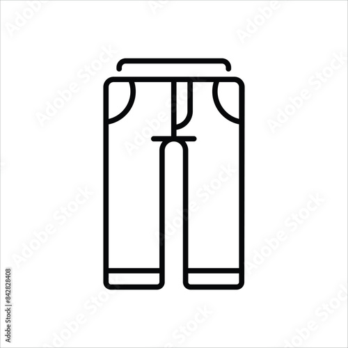 Trousers vector icon