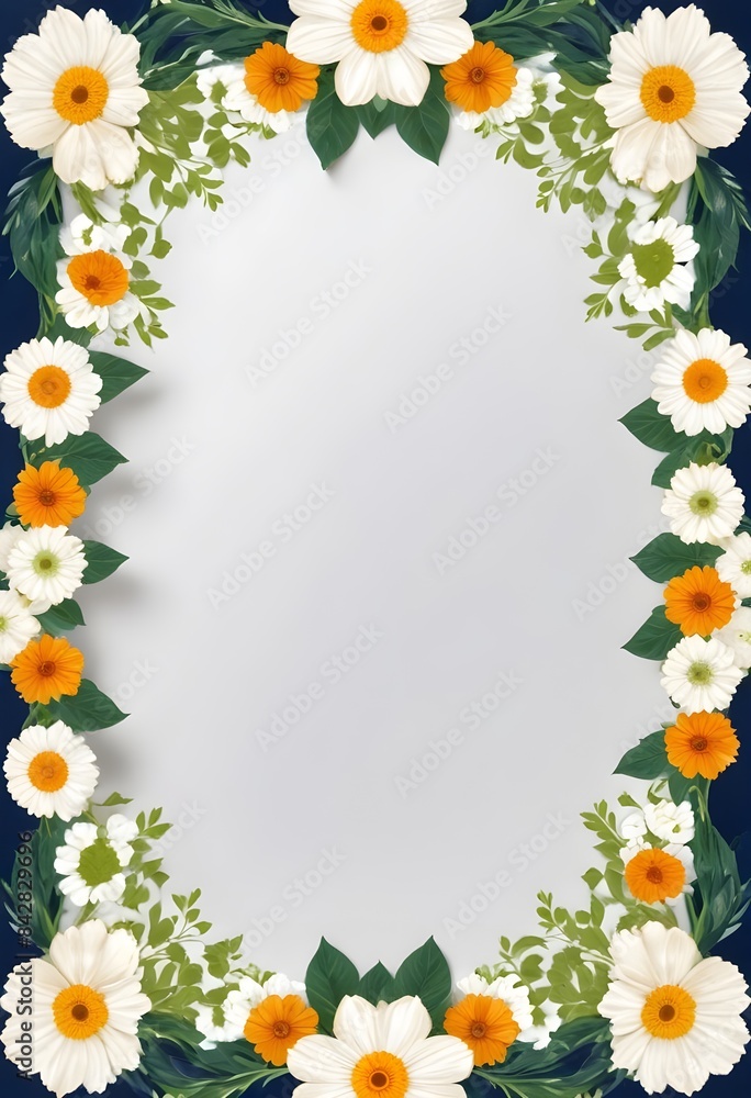 Obraz premium leaf border design independence day