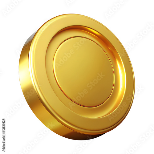 3D gold coin illustration