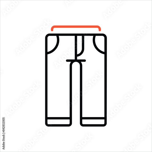 Trousers vector icon