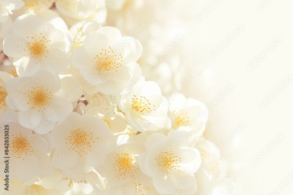 Delicate White Blossoms in Soft Light Delicate White Blossoms in Soft Light