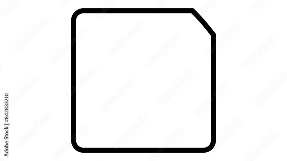 A simple outline in the form of file A simple outline in the form of file