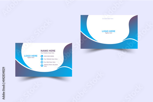 busniess card template design layout, clean and creative busniess card

 photo