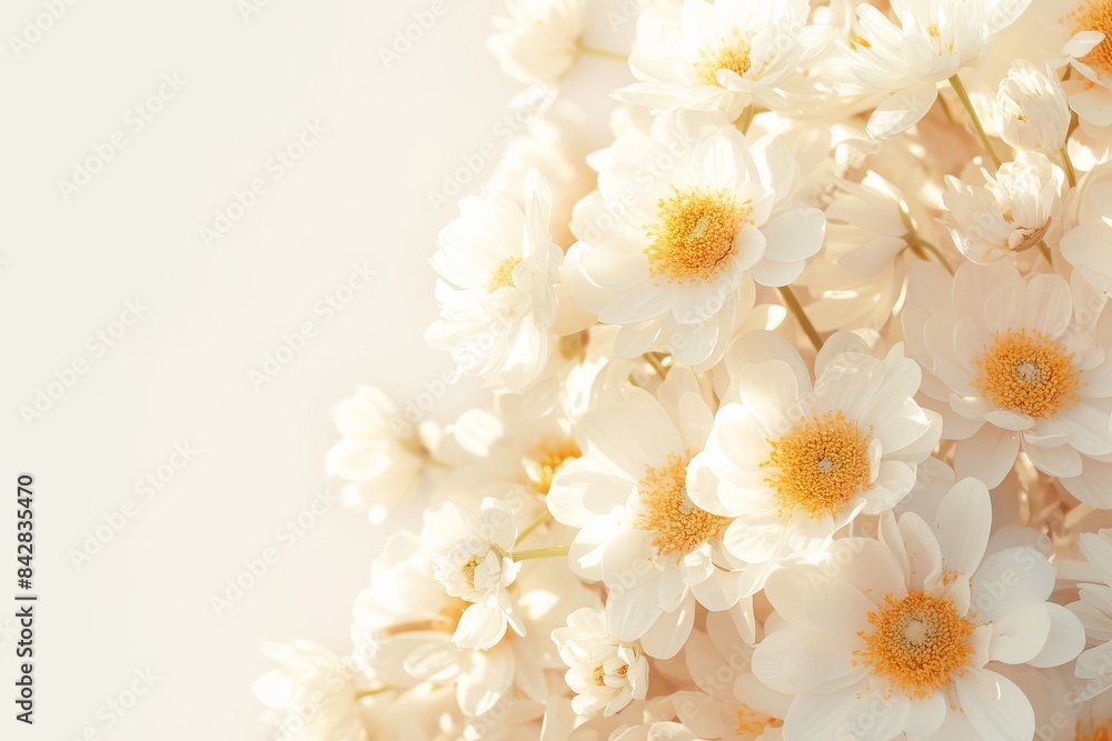 Delicate White Flowers in Soft Light Delicate White Flowers in Soft Light