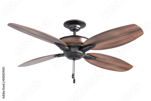 Ceiling fan isolated on a transparent background