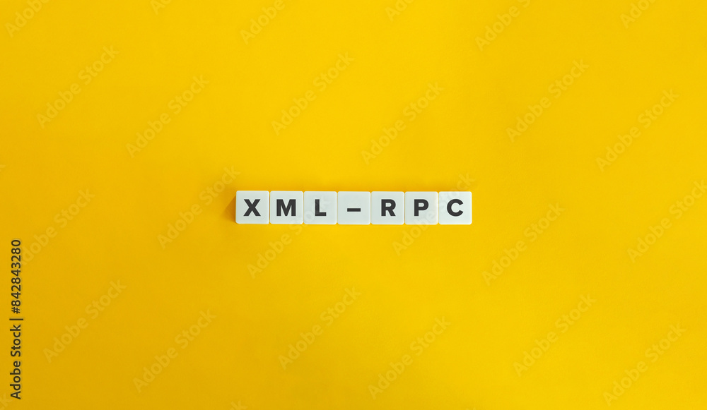 XML-RPC Protocol. Text on Block Letter Tiles on Yellow Background. Minimal Aesthetics. XML-RPC Protocol. Text on Block Letter Tiles on Yellow Background. Minimal Aesthetics.