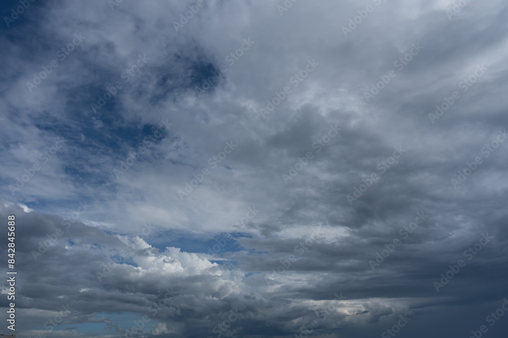 Dark dramatic sky with stormy clouds before the rain Dark dramatic sky with stormy clouds before the rain