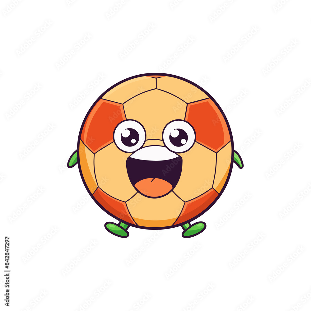 beautiful smiling colorful kawaii soccer ball beautiful smiling colorful kawaii soccer ball