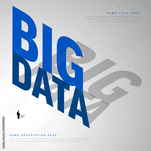 Big Data Illustrative Accompanying Image with place for your content
