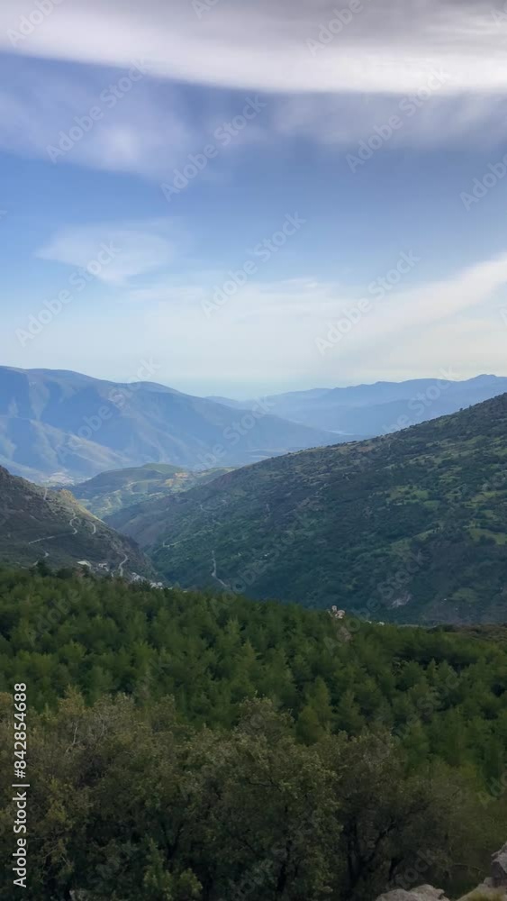 Panoramic view on Sierra Nevada range, Andalusia, Spain Panoramic view on Sierra Nevada range, Andalusia, Spain
