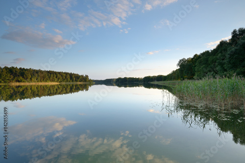 Fototapeta Naklejka Na Ścianę i Meble -  Bory Tucholskie, jezioro i niebo