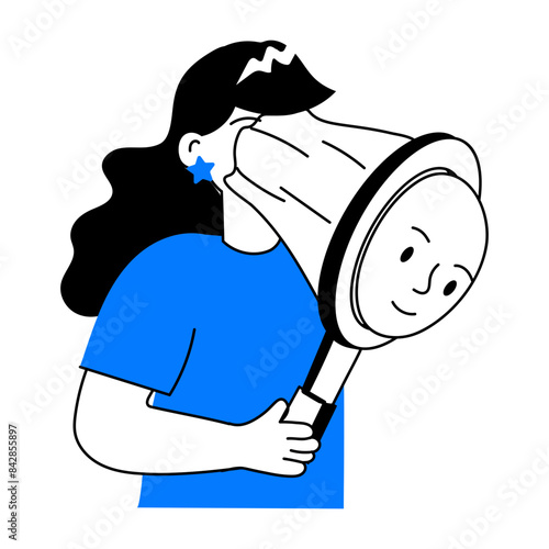 Get this doodle mini illustration of finding soul 