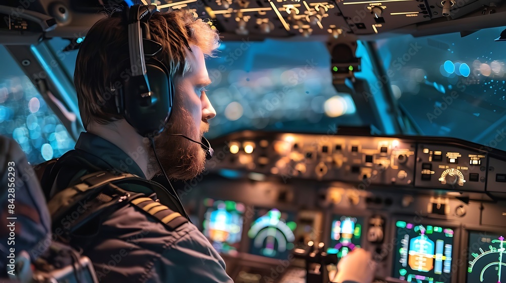 Skilled Pilot Performing Pre-Flight Checks Before Epic Adventure - Aviation Excellence in Action Skilled Pilot Performing Pre-Flight Checks Before Epic Adventure - Aviation Excellence in Action