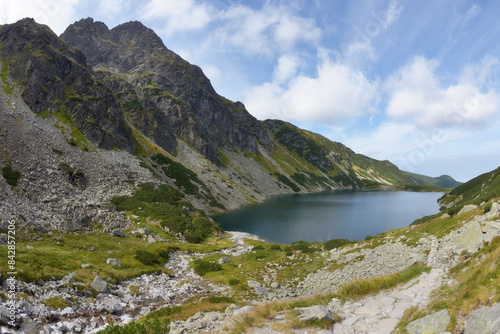 Tatry, Czarny Staw Gąsienicowy droga na Zawrat