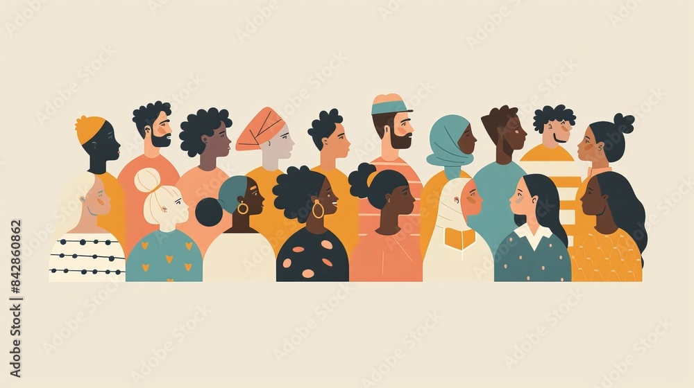 Embracing Diversity: Illustrated Community Celebrating Inclusivity Embracing Diversity: Illustrated Community Celebrating Inclusivity