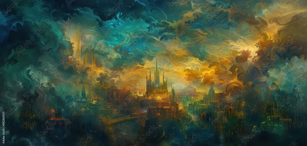 Boomtown of synapses A cityscape within the mind Boomtown of synapses A cityscape within the mind