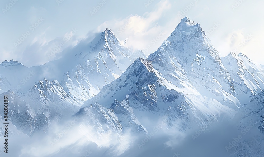Design a flag featuring the mountains of Switzerland, realistic photo Design a flag featuring the mountains of Switzerland, realistic photo