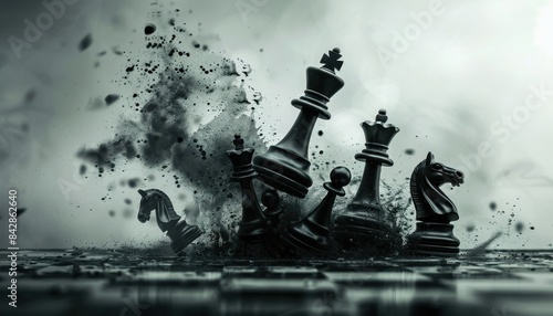 Strategic chessboard Marketing moves orchestrated like grandmaster plays