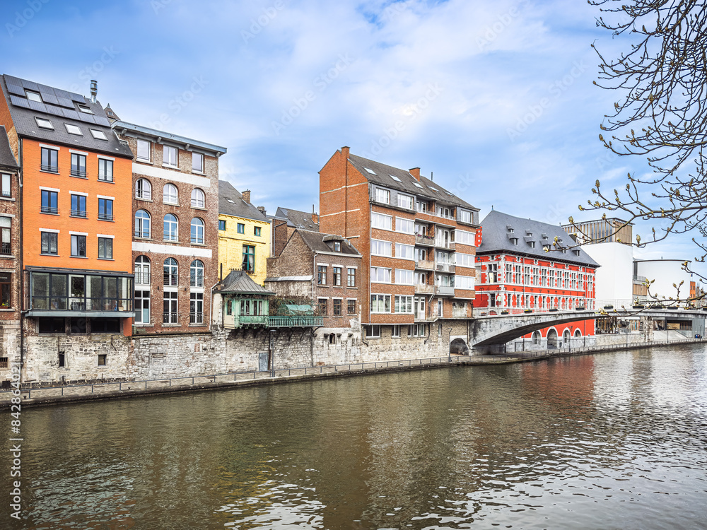 Fototapeta premium Cultural Heritage Explored: Journeying through Namur Timeless Street Scenes