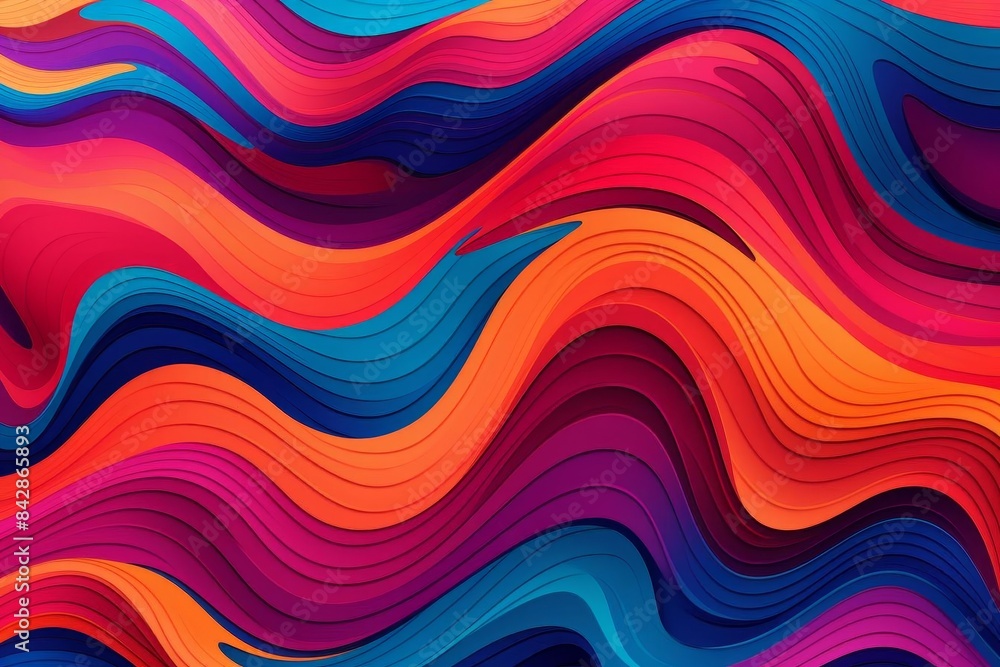 Another vibrant wave pattern in abstract design Another vibrant wave pattern in abstract design