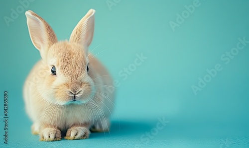 commercial photos with different breeds of rabbits. photo