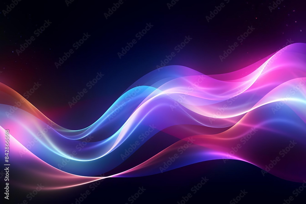 Another wave pattern with vibrant colors and glowing effects Another wave pattern with vibrant colors and glowing effects