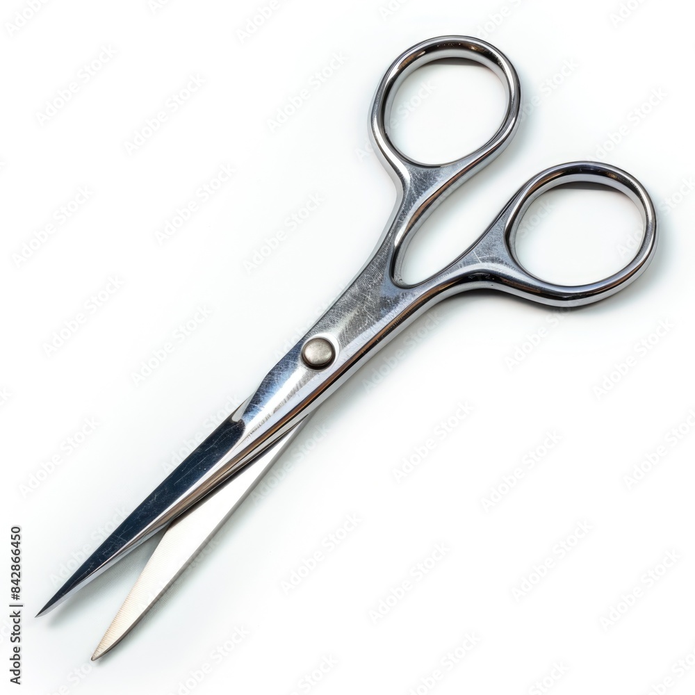 Precision Medical Scissors for Surgical Procedures on White Background Precision Medical Scissors for Surgical Procedures on White Background