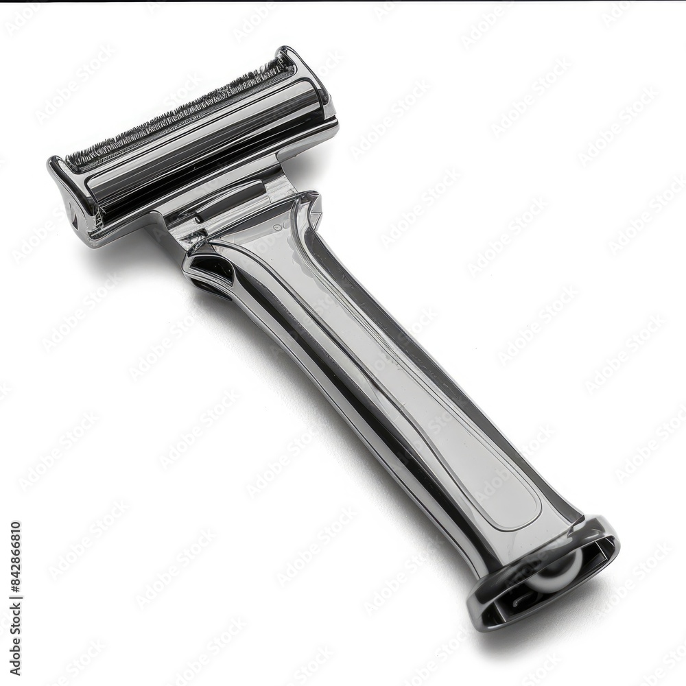 Portable Travel Razor for On-the-Go Grooming | Compact Shaving Tool Isolated on White Background Portable Travel Razor for On-the-Go Grooming | Compact Shaving Tool Isolated on White Background