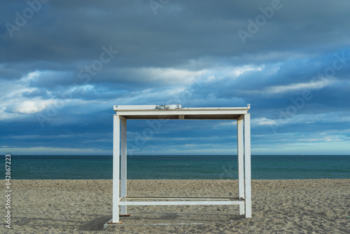 beach and clouds