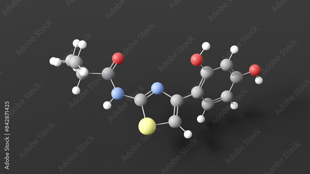 isobutylamido thiazolyl resorcinol molecule 3d, molecular structure