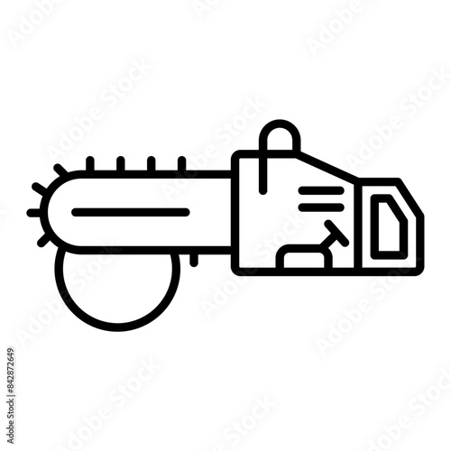 Chainsaw icon. outline icon